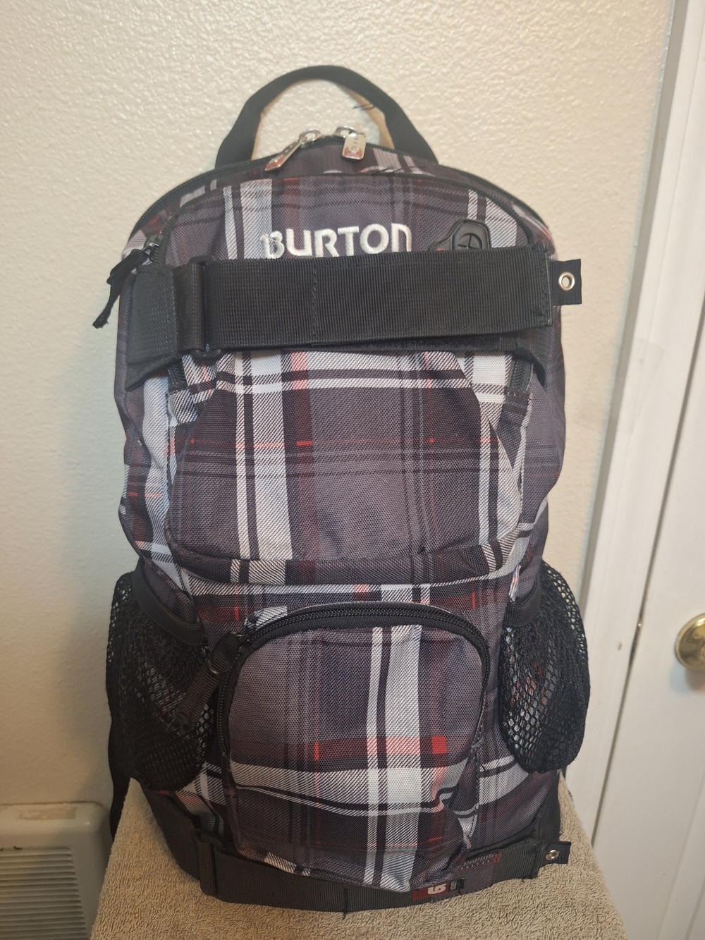 Burton Plaid Backpack